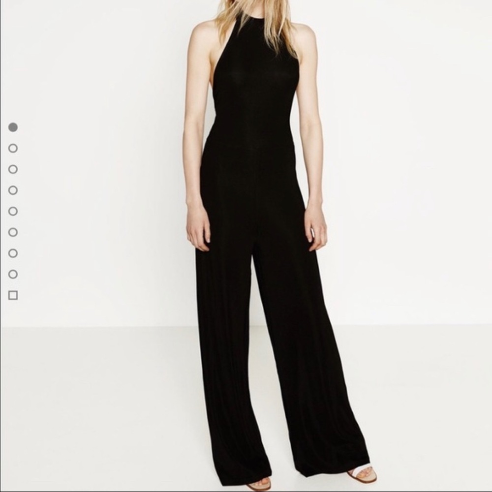Zara Black Halter Neck Jumpsuit